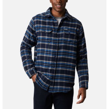 Columbia Muške Košulje - Deschutes River Heavyweight Flannel Tamnoplave | HXMZ-91530